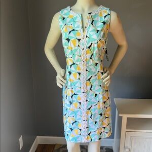 NWT Crown & Ivy Geometric Patterned Sleeveless Dress